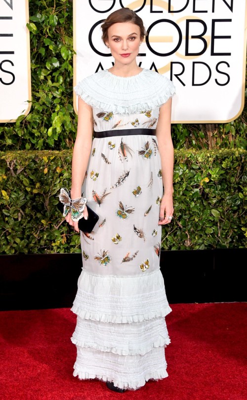 Keira Knightley at the Golden Globes